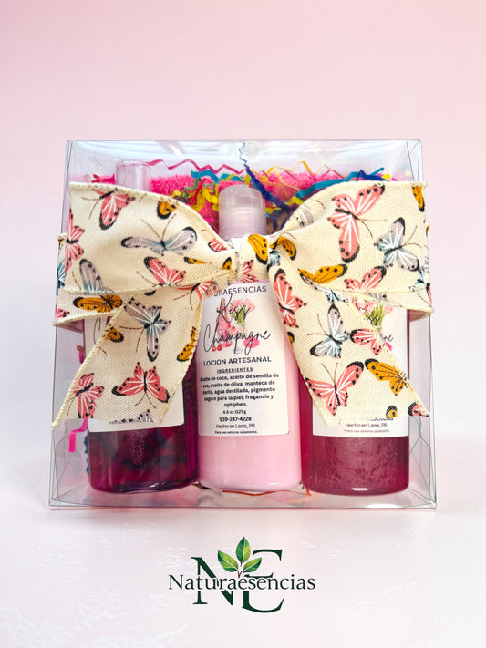 12. Set de Crema, Splash y Shower Gel.