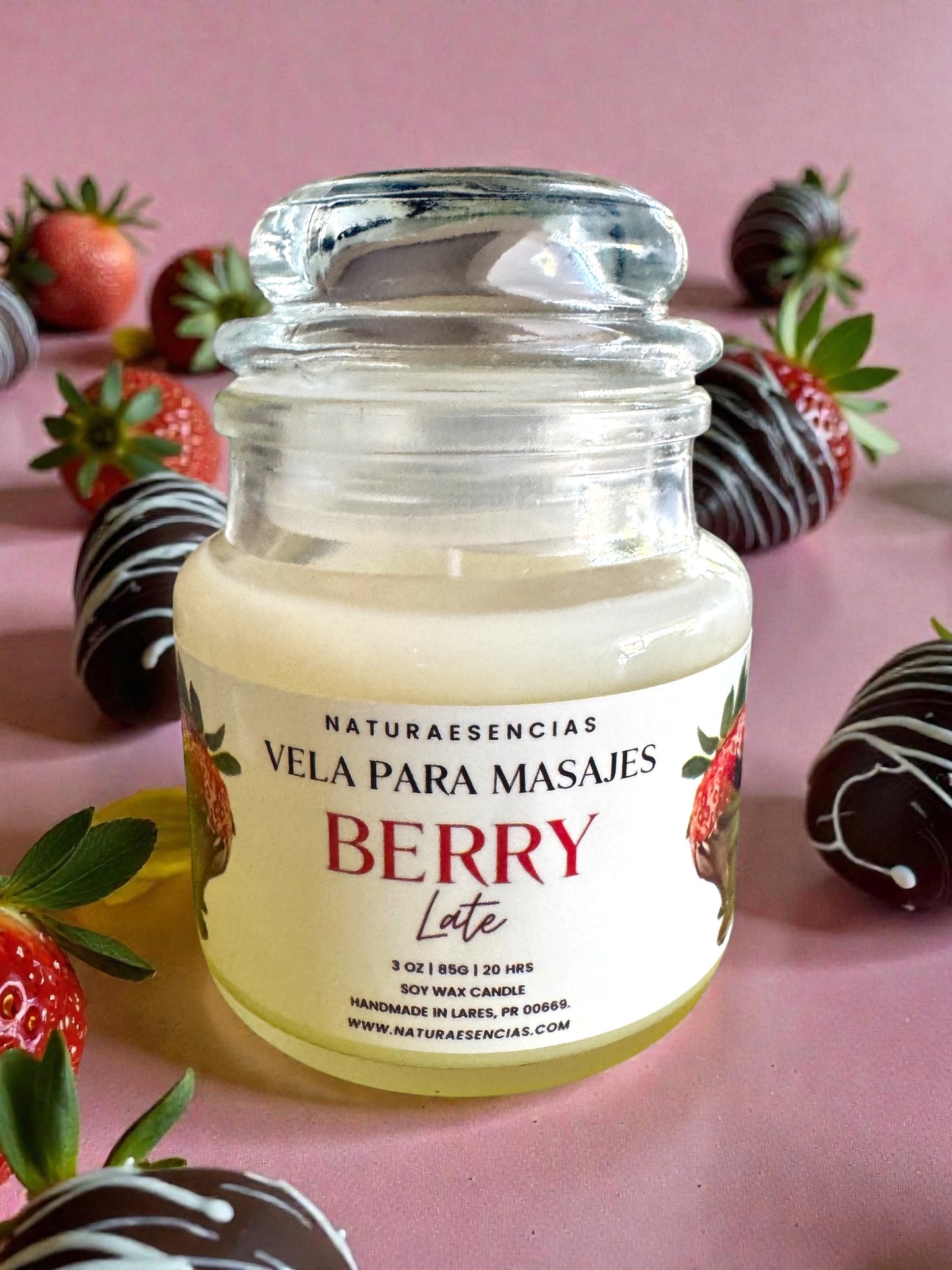 Velas en Soya, aromatizante o para masaje.